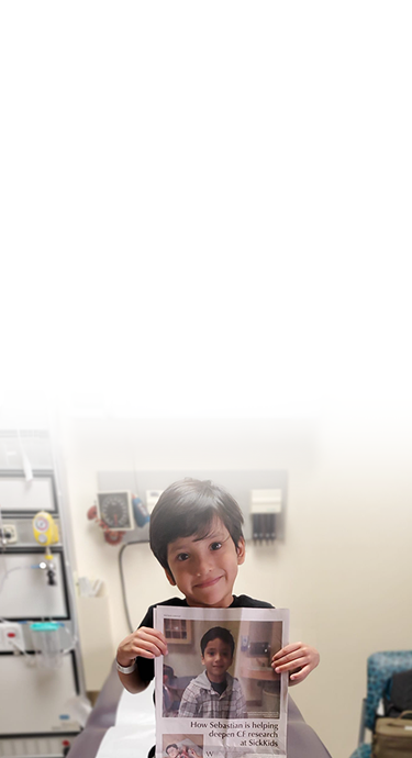 Sebastian, SickKids cystic fibrosis patient