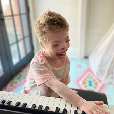 Jacob playing piano